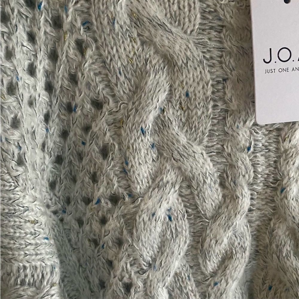 J.O.A. Balloon Sleeve Cable Knit Sweater - Picture 7 of 8